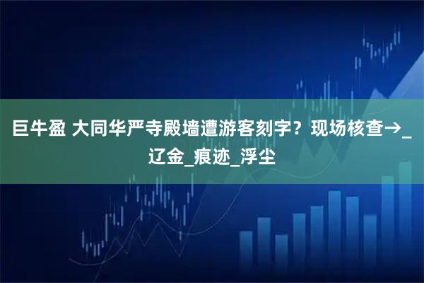 巨牛盈 大同华严寺殿墙遭游客刻字？现场核查→_辽金_痕迹_浮尘